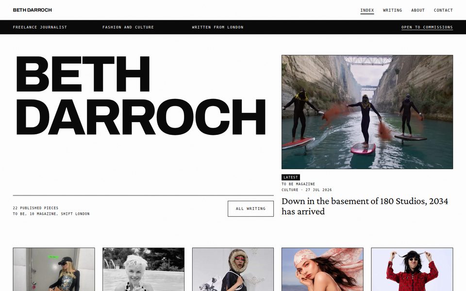 Beth Darroch homepage